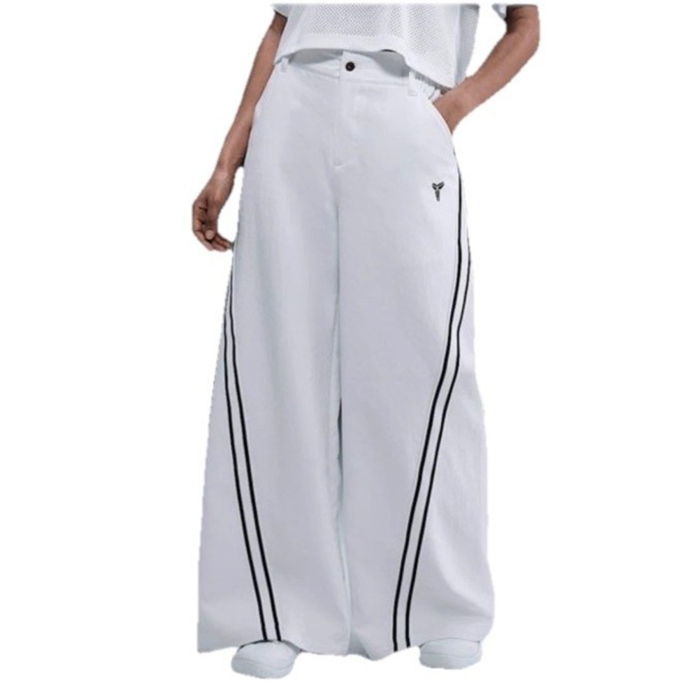 Kobe Women's 3XL Dri-FIT Twill Woven White Wide Leg Pants NEW $130